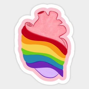 Human heart pride Sticker